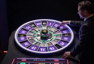 Mega Wheel Slot von Pragmatic Live - Tatortillustration im Irwin Casino